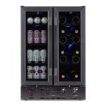 NewAir Dual Zone Wine Fridge, 18 Bottle and 60 Can Capacity