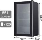 120 Can Beverage Refrigerator with Glass Door
