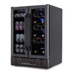 NewAir Dual Zone Wine Fridge, 18 Bottle and 60 Can Capacity
