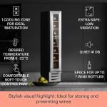 Klarstein Slimline Wine Cooler with Glass Door