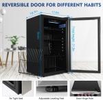 AstroAI 120-Can Beverage Fridge with Glass Door
