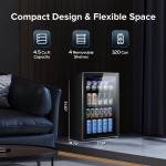 KISSAIR Beverage Refrigerator Cooler - 120 Can Wine Fridge
