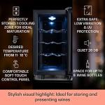 Klarstein Freestanding Wine Cooler with Glass Door
