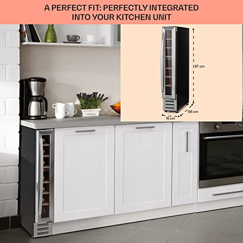 Klarstein Slimline Wine Cooler with Glass Door