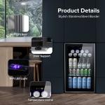 KISSAIR Beverage Refrigerator Cooler - 120 Can Wine Fridge