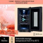 Klarstein Freestanding Wine Cooler with Glass Door