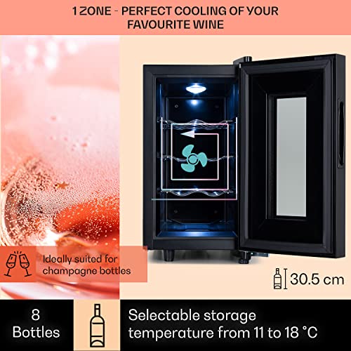Klarstein Freestanding Wine Cooler with Glass Door