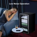 KISSAIR Beverage Refrigerator Cooler - 120 Can Wine Fridge