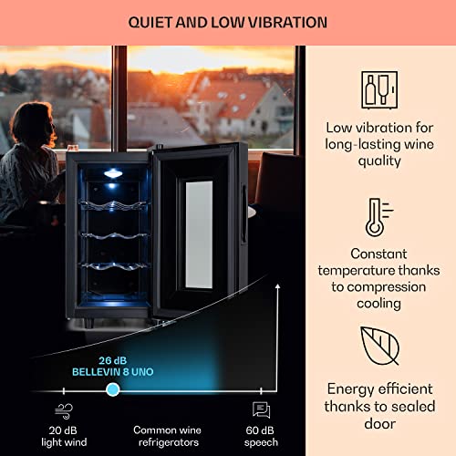 Klarstein Freestanding Wine Cooler with Glass Door