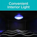 8-Bottle Black+Decker Thermoelectric Wine Fridge, Clear Glass Door