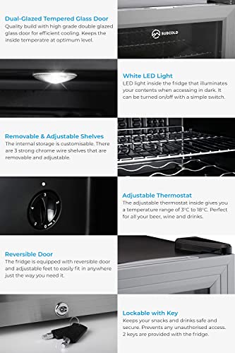 Subcold Super65 LED Table-Top Wine & Beer Fridge
