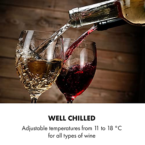 Klarstein Single Zone Wine Cooler with Glass Door