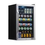 Premium Stainless Steel Beverage Refrigerator, SplitShelf Design