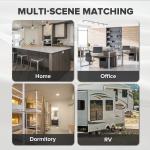 Auseo 1.7Cu.ft Wine Cooler Cabinet with Clear Glass Door