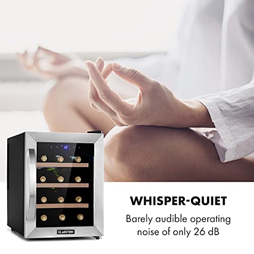 Klarstein Single Zone Wine Cooler with Glass Door