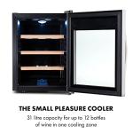 Klarstein Single Zone Wine Cooler with Glass Door