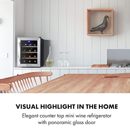 Klarstein Single Zone Wine Cooler with Glass Door