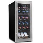 NutriChef 18-Bottle Dual Zone Wine Cooler