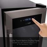 NutriChef 18-Bottle Dual Zone Wine Cooler