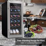 NutriChef 18-Bottle Dual Zone Wine Cooler