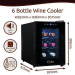 Chillax 6-Bottle Freestanding Wine Cooler Fridge