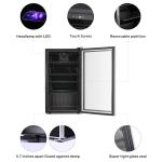 26-Bottle Freestanding Wine Fridge with Stainless Steel Door