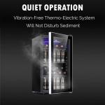 26-Bottle Freestanding Wine Fridge with Stainless Steel Door