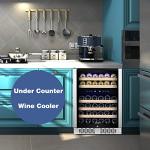 STAIGIS 46-Bottle Stainless Steel Wine Fridge