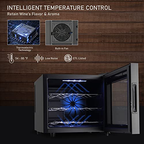 12-Bottle Digital Wine Cooler for Countertop