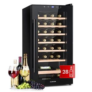 Klarstein Glass Door Wine Fridge - 28 Bottles