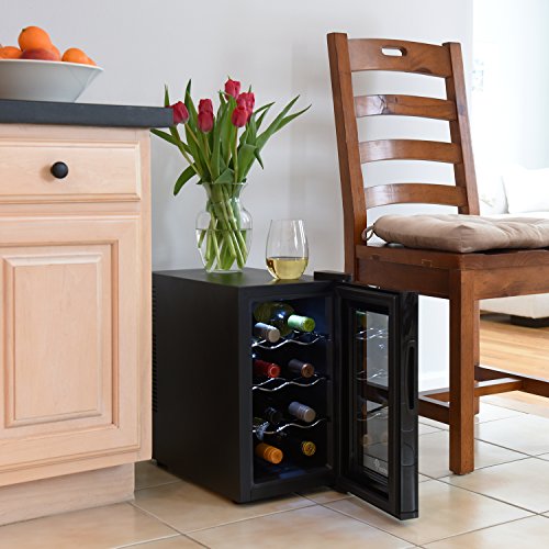 Ivation 8-Bottle Thermoelectric Wine Cooler with Digital Display