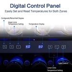 STAIGIS 46-Bottle Stainless Steel Wine Fridge