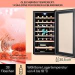Klarstein Glass Door Wine Fridge - 28 Bottles