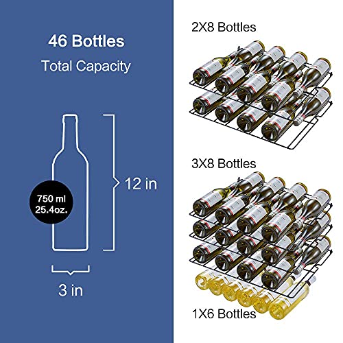 STAIGIS 46-Bottle Stainless Steel Wine Fridge
