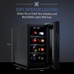 Ivation 8 Bottle Thermoelectric Wine Cooler with Display