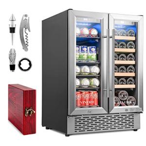 Smart Dual-Zone Wine & Beverage Cooler, 24 Inch