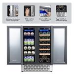 Smart Dual-Zone Wine & Beverage Cooler, 24 Inch