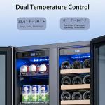 Smart Dual-Zone Wine & Beverage Cooler, 24 Inch