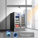 Smart Dual-Zone Wine & Beverage Cooler, 24 Inch