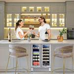 Smart Dual-Zone Wine & Beverage Cooler, 24 Inch