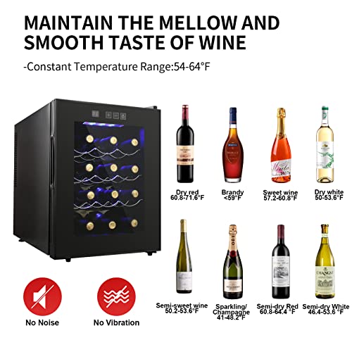 Compact 12 Bottle Wine Fridge with Digital Control