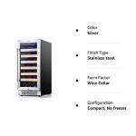 Yeego 15-Inch Wine Cooler Refrigerator