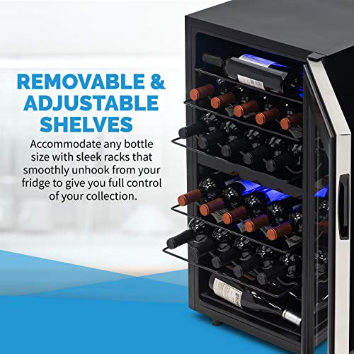 NewAir Freestanding Dual Zone Wine Fridge