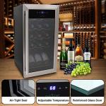 Compact 15 Bottle Wine Fridge with Digital Control