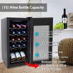 Compact 15 Bottle Wine Fridge with Digital Control