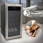 Compact 15 Bottle Wine Fridge with Digital Control