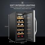 Stainless Steel 12 Bottle Wine Cooler