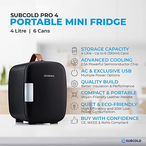 Luxury Mini Fridge for Office, Bedroom and Travel
