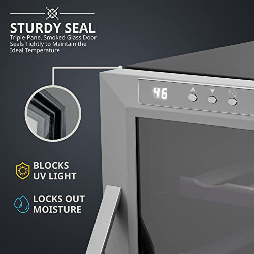 Stainless Steel 12 Bottle Wine Cooler
