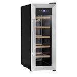 Baridi 12-Bottle Wine Fridge, Stainless Steel